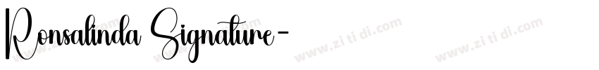 Ronsalinda Signature字体转换